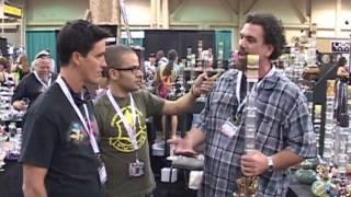 CHAMPS Trade show  2009 - the FULL tour - Jason Harris of JBD & Stu Stone show you SICK GLASS!!!