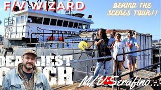 F/V WIZARD Behind the Scenes Tour!! | Deadliest Catch Crabbing Boat | Engine Room to Helm