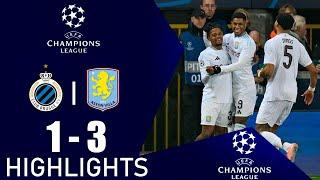 Club Brugge vs Aston Villa 1-3 Highlights Goals | Champions League 2024