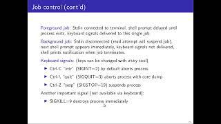 Markus Kuhn (Cambridge) | Unix Tools - 09  Job control