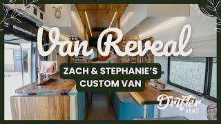 Zach & Stephanie’s Custom Van Reveal  | From Texas to Michigan #vantour2025