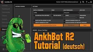 Twitch - AnkhBot R2 richtig einstellen! - TUTORIAL (ganz einfach)