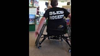 A new Invacare TopEnd basketball wheelchair