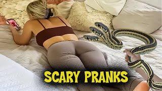 BEST SCARE CAM | AIR HORN PRANKS | FUNNY PRANK VIDEOS NEW #1 