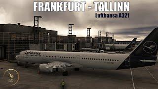 Frankfurt Germany - Tallinn Estonia in Lufthansa Fenix A321 LIVE on VATSIM | MSFS