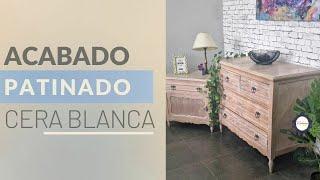 Como Aplicar PATINA BLANCA en un mueble de Madera