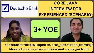 Deutsche Bank Java Interview Questions | Core Java Interview Questions