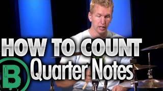 How To Count Quarter Notes - Beginner Drum Lessons