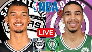 LIVE: SAN ANTONIO SPURS vs BOSTON CELTICS | NBA | PLAY BY PLAY | SCOREBOARD