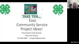 Take 10 with 4-H - Community Service Ideas for Clubs