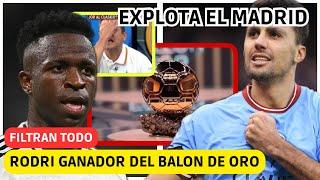  BOMBAZO! VINICIUS NO GANA EL BALON DE ORO! EXPLOTA EL MADRID y SE AVECINA RIDICULO HISTORICO