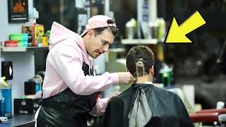 FAKE BARBER PRANK | GIVING STRANGERS BAD HAIRCUTS!!