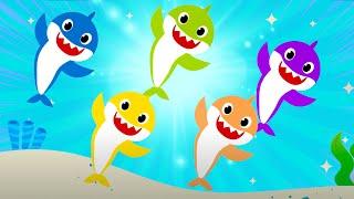 Five Little Sharks  Five Little Shark Song Baby Shark - Wheels on the Bus | Funny Songs Giligilis