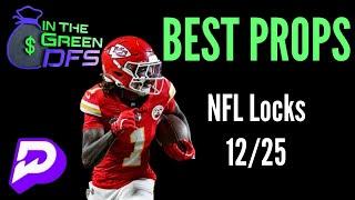 PRIZEPICKS NFL TODAY | BEST 5 BETS | WEDNESDAY 12/25/24 | NFL CHRISTMAS DAY | BONUS BET 