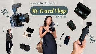 How I Film Travel Vlogs *my gear & setup*