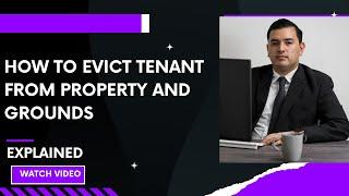 Grounds for eviction of Tenant. How landlord can send notice to tenant to vacate the property