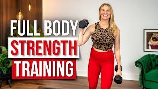 40 min. MUSCLE BUILDING Full Body Strength Training for Definition!