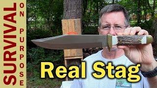 Uncle Henry 184STUH Stag Handle Bowie Knife Review