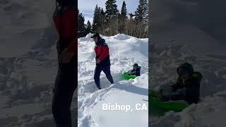 Bishop, CA. #snow #snowsledding #fun