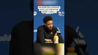 “It’s a torn Achilles” - Tyrese Haliburton Postgame Interview - Pacers vs Thunder - Game 7