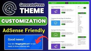 GeneratePress Theme Customization | Design WordPress Website With GeneratePress Premium