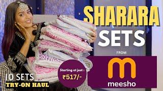 New Designer SHARARA SET from MEESHO  | Tryon | Honest Review | gimaashi