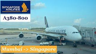 Singapore Airlines A380-800 - Mumbai (BOM) to Singapore (SIN) - SQ423 Economy - Trip Report #045