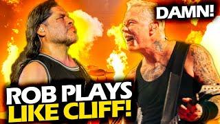 JAMES HETFIELD REACTION WHEN ROBERT TRUJILLO PLAYS LIKE CLIFF BURTON LIVE (2024) #METALLICA