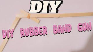 DIY rubber band gun .