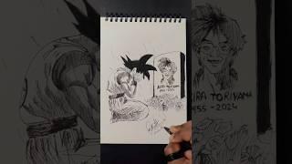 Stick-Man | RIP AKIRA TORIYAMA  #shorts #anime #art #viral