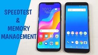 Honor Play vs Asus Zenfone Max Pro M1 Speed Test !