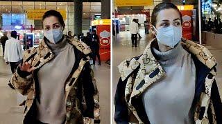 Malaika Arora's Rockstar Look For Airport | Bollywood CIA