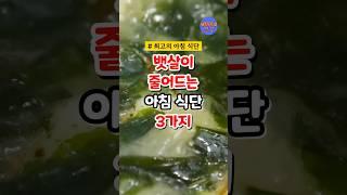 뱃살이 줄어드는 한식 식단 3가지