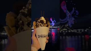 TIP: Disney Springs Treat Low Crowds #droneshow #icecream #disneysnacks #disneydrone #disneytips