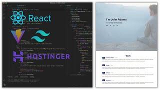 Build and Deploy a Custom React Portfolio - Vite.js & Tailwind CSS