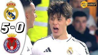 Gol de Arda Güler | Real Madrid vs Deportiva Minera 5-0 Resumen Y Goles hoy!