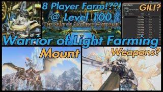 FFXIV: Warrior of Light Unsynced - 8 Player Mount Farm (Seat of Sacrifice Extreme)