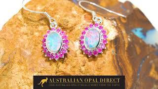 Gold Earrings, Green Earrings, Opal Stud Earrings - Australian Opal Direct | Worldwide Shipping