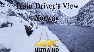 TRAIN DRIVER'S VIEW: Bergen - Myrdal on a windy Saturday in 4K UltraHD