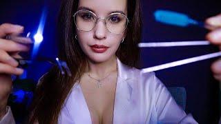 ASMR ВРАЧ ОКУЛИСТ Вытащит Соринки из Глаз️+слюнка. Mouth sounds. DOCTOR visual triggers