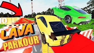 Super Cars VS LAVA Parkour Jump Challenge #2  BeamNG Drive