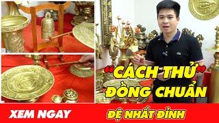 Cách thử đồng Catut. Cách chọn bộ đỉnh đồng Catut chuẩn