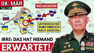 Ukraine meldet bei Sudscha Durchbruch durch unterirdisches Rohr, Kamyschewka & Nikolaewka gefallen!