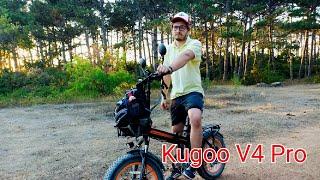 ОБЗОР Электровелосипед Kugoo V4 Pro пробег 1300 км использование велосипеда Электрофэтбайк