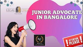 Junior Advocate in Bangalore - Reddy's Law Chambers | Blaze Trails in the Legal Landscape