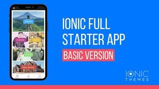 Ionic Starter App - BASIC version - Video Preview