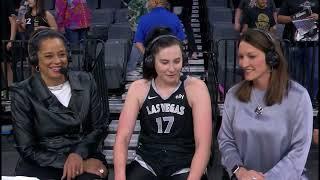 Megan Gustafson postgame sideline interview