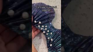 Making a Mermaid Top #mermaids #yt_shorts #h2o #creating #etsyshop #community #pearl #crafts #props