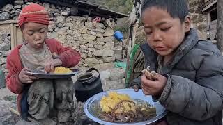 Nepali Himalayan village lifestyle || Real village life || Organic cooking video || Village life