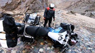 BMW HEAVY Bike Crash At Chandratal | Spiti Valley | EP10 ChaloSoloSpiti | Bikerlog Varun